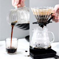 Ensemble de cafetière à café expresso pour infusion manuelle, 9 pièces, avec balance numérique, pot en verre, moulin manuel, kit de voyage pour café, idéal pour un cadeau