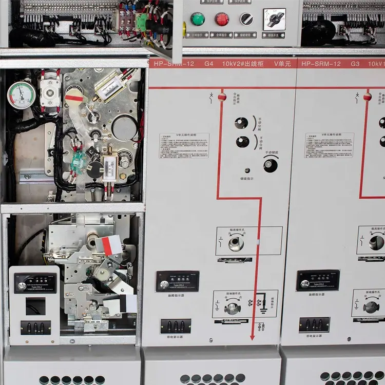 HP-SRM-12/24 Tegangan Tinggi Sf6 Persediaan Peralatan Listrik Gas Switchgear 33kv Harga Switchgear Peralatan Listrik untuk Hotel