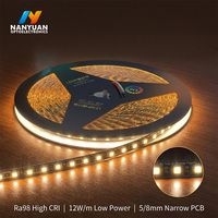 Luces LED, Tiras de Luces LED, Luces LED de Espectro Completo Ra98, Tira LED de 24V Sin Polaridad, Luces para Gabinetes 120D DDID