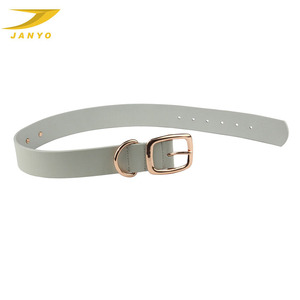 Logotipo personalizado de gran tamaño de lujo de oro rosa hebilla collar de perro con placa de nombre - Product Image 5