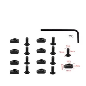Kit combiné d'écrous et de vis M4M5 de qualité supérieure avec écrous de type pour l'assemblage d'équipements de plein air, ensemble de quincaillerie en acier durable - Product Image 1