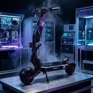 Geofought R7 Scooter Eléctrico Plegable para Adultos, 72V, 90-120KMH, Alta Velocidad, 8000W, 10000W, 15000W, Batería de 40AH, con Pantalla NFC - Product Image 1