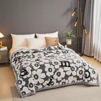 Couverture Raschel WenLong Textile Super Douce 2-8kg Taille Queen 100% Polyester Motif Dessin Animé Style Américain Tricotée Quatre Saisons