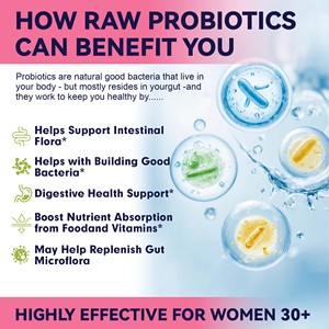 Cápsulas Probióticas para Mujeres, Gran Venta, con 100 Mil Millones <span class=keywords><strong>de</strong></span> UFC, Favorecen <span class=keywords><strong>la</strong></span> <span class=keywords><strong>Flora</strong></span> <span class=keywords><strong>Intestinal</strong></span>, Desarrollo <span class=keywords><strong>de</strong></span> <span class=keywords><strong>Bacterias</strong></span> Buenas, Salud Digestiva - Product Image 2