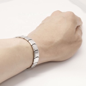 Stainless Steel Geometric 18K Gold Plated Italian Charm Chain & Link <b>Bracelet</b> for Unisex Casual/Sporty Gift - Product Image 6