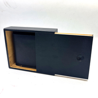Tempat dompet bambu yang dapat dipakai ulang kotak dompet penyimpanan kayu dengan tutup geser kotak hadiah untuk Dompet kunci perhiasan koin
