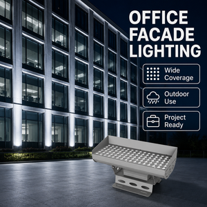 Reflector LED de Alta Potencia para Exteriores, Comercial, para Plazas, Entradas y Fachadas, con Protección Antideslumbrante, Proyector de Alta Resistencia - Product Image 1