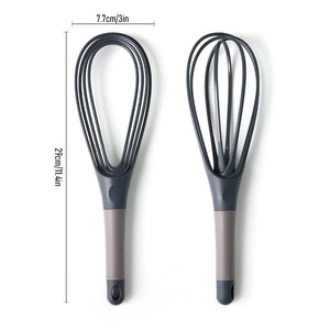 Batidora de Huevos Rotatoria Compacta y Ergonómica con Varillas para Espumar, Ideal para Mezclar Masa de Pastel y Crema, Utensilios de Cocina - Product Image 2