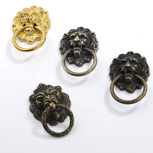 New Trung Quốc Kẽm Hợp Kim Cổ Sư Tử Đầu Xử Lý Cho Ngăn Kéo Rượu Vang Hộp Bao Bì Hộp Xử Lý Trang Trí Kéo - Product Image 5