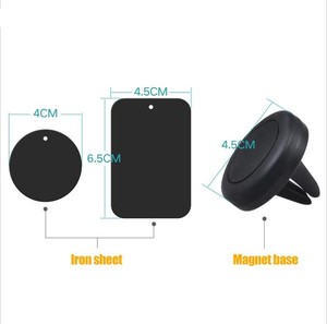 <span class=keywords><strong>Supporto</strong></span> Magnetico per <span class=keywords><strong>Cellulare</strong></span> da Auto con Clip per Bocchetta dell'Aria, Anti-vibrazione, Accessori Magnetici per Telefoni Cellulari - Product Image 3