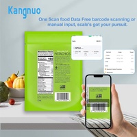 Báscula de Cocina Digital Inteligente con Escáner de Código de Barras Integrado de Acero Inoxidable, Báscula para Alimentos con Calculadora Nutricional