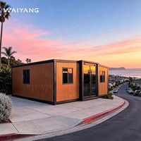 Maison préfabriquée mobile de luxe, extensible en 1 heure, de type conteneur de 20/30 pieds, 3 chambres, 2 salles de bain, petite et portable