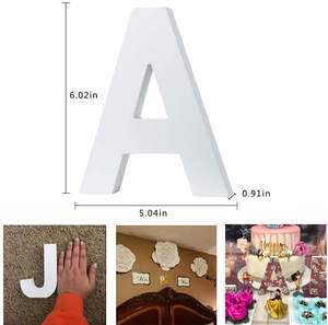 Lettere da parete <span class=keywords><strong>alfabeto</strong></span> tendone un numero di legno in legno blocco fai da te parole segno appeso Decor lettera per la decorazione domestica di nozze - Product Image 2