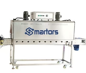 Các hoàn toàn tự động tay áo máy dán nhãn + thu nhỏ Máy dán nhãn có thể đóng gói các loại khác nhau của lon và chai - Product Image 2