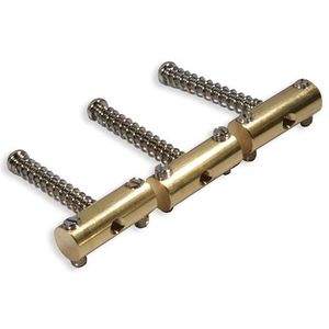 Brass <strong>Bridge</strong> Saddles Screw Set Kit for Vintage-style Three-saddle <strong>Telecaster</strong> <strong>Bridge</strong> - Product Image 1