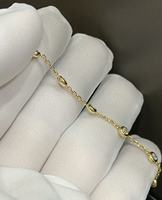 Pulsera de Oro de 18K con Diamantes Cultivados en Burbuja |   Engaste de Bisel Independiente de 10 Puntas para Múltiples Diamantes, Suministro Directo de Fábrica