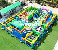 Parcours d'obstacles gonflable personnalisé pour jeux extérieurs, prix usine, parc d'attractions gonflable à vendre