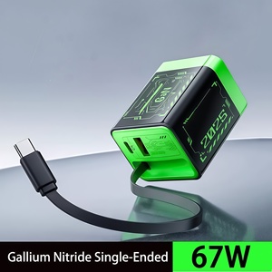 <span class=keywords><strong>Chargeur</strong></span> super rapide GaN <span class=keywords><strong>67W</strong></span> avec câble rétractable, triple port de charge : USB-A/C compatible avec les téléphones mobiles <span class=keywords><strong>Apple</strong></span> et Huawei - Product Image 5