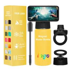 double wall kids sports water bottle and flask sublimation unique phone mount water bottle holder with strap Business Gifts 17oz