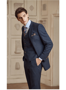 <span class=keywords><strong>Costume</strong></span> pour <span class=keywords><strong>homme</strong></span> bleu affaires formel <span class=keywords><strong>anglais</strong></span> mariage marié mariage trois pièces ensemble haut de gamme décontracté <span class=keywords><strong>costume</strong></span> pour <span class=keywords><strong>homme</strong></span> - Product Image 5