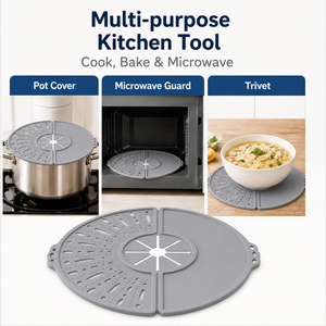 Couvercle <span class=keywords><strong>de</strong></span> cuisine <span class=keywords><strong>en</strong></span> silicone creux pliable, résistant aux hautes températures et anti-graisse, pour la vente <span class=keywords><strong>en</strong></span> gros - Product Image 2