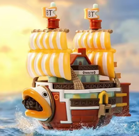 Nouvel Arrivage 100% Authentique One Piece The Grand Line Vehicles Series Bateau de Luffy Figurines d'Anime Japonais Boîte Mystère Jouet Décoratif