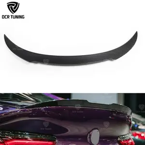 V Style Car Carbon Fiber Rear Trunk Wing For BMW 8 Series G15 M8 F92 Coupe Backtail Spoiler Lip Exterior