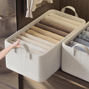 Cesta Organizadora de Armario con Marco de Acero, Caja de Almacenamiento con Asas, Gran Venta - Product Image 5