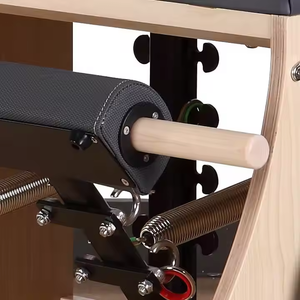Thép wunda ghế tập thể dục trong nhà 4 lò xo cơ sở thép wunda ổn định Trắng Maple gỗ Yoga Pilates Combo ghế với xử lý - Product Image 4