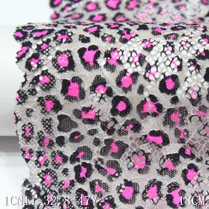 豹纹蕾丝柔软高弹性宽度18厘米性感睡衣内衣配件窗帘蕾丝