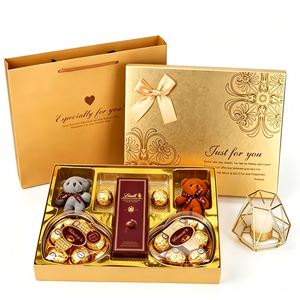 Caja <span class=keywords><strong>de</strong></span> Regalo Magnética Negra Personalizada para Chocolate y Sushi con Ventana, 25 Compartimentos con Separador Dorado, Cartón Rígido <span class=keywords><strong>de</strong></span> Lujo, Materiales Reciclados - Product Image 4