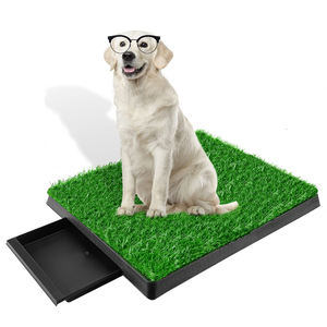 Bandeja de rejilla extraíble para interiores, alfombrilla de inodoro para mascotas de césped Artificial para entrenamiento, almohadilla para orinal para cachorros y perros - Product Image 4