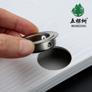 Wukeshu 35mm Recessed Stainless Steel Round Concealed Handle For <b>Drawer</b> <b>Sliding</b> Door Wardrobe Shoe Cabinet - Product Image 4