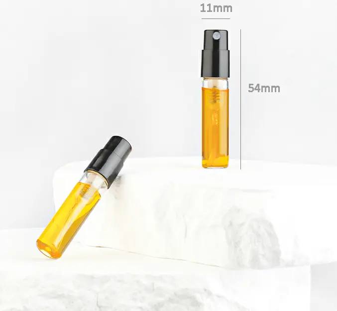 2ml / 5ml / 8ml Atomizer cam parfüm örnek şişeleri kozmetik cam hediyelik parfüm kutusu şişe mini sprey şişesi