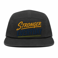 Gorra de 5 Paneles de Perfil Bajo con Visera Plana y Logotipo Bordado Personalizado para Minoristas de Ropa Deportiva