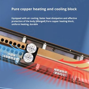 110V 220V Vertical Pintura automática Película plástica Envasado continuo de alimentos y sellador térmico Máquina de sellado de bandas Bolsa de plástico - Product Image 3