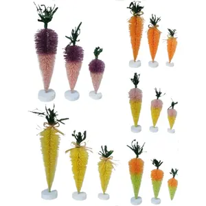 New Easter carrots, sisal radishes, decorations, ornaments, scene layout atmosphere