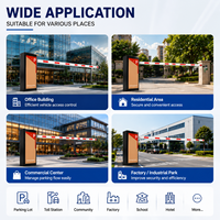 Barrera de Acceso Automática para Estacionamiento, Motor sin Escobillas DC24V, Sistema Inteligente de Control de Acceso de Vehículos, Barrera de Puerta para Gimnasios y Edificios de Oficinas