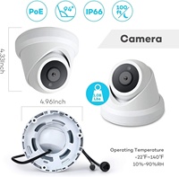 HD 5MP Hik Private Protocol POE IP Turret Camera Built in Best CCTV Camera Module IMX335 2.8mm Lens