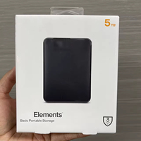 Disco Rigido Esterno Portatile da 5TB, 2.5 Pollici, Guscio Antiurto in ABS, USB 3.0 ad Alta Velocità, per Archiviazione Dati