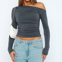 Blusas elegantes de manga larga para mujer, blusas de Primavera de estilo francés, blusas de ropa para mujer