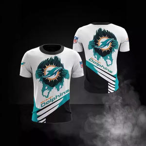 Steeler Series haut de gamme unisexe <span class=keywords><strong>NFL</strong></span> maillots 3D numérique imprimé été hauts respirant Football à manches courtes T-Shirts personnalisés - Product Image 3