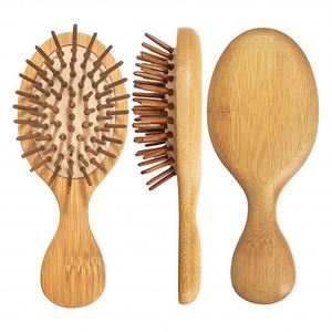 Peigne en bambou écologique du fournisseur, brosse démêlante et massante portable, accessoire de salle de bain quotidien pour tous types de cheveux - Product Image 1
