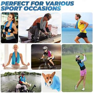 Toalla de enfriamiento de microfibra mágica portátil Toalla de hielo Enfriamiento instantáneo Golf Deporte Viaje Toalla al aire libre con paquete personalizado - Product Image 5