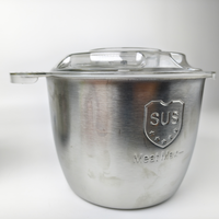 Mini hachoir à viande électrique en acier inoxydable, multi-vitesses réglables, capacité de 5 L, pour restaurant, usage domestique et cuisine