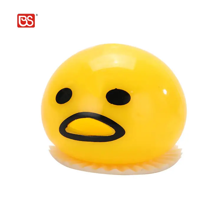 BS Antistress Squeeze Toys Anti-stress Sensory Stress Relief Puking Ball Vending Machine Vomiting Egg Yock Small Toys For Kids