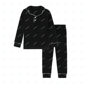 Di alta qualità per bambini ragazzo e ragazza in pigiama in maglia di cotone <span class=keywords><strong>rosso</strong></span> Legging due pezzi indumenti da notte Set per bambini autunno inverno - Product Image 5