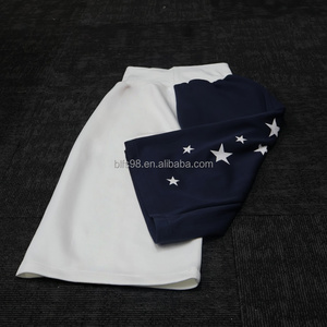Hot Selling Men's Navy <b>White</b> Shorts With Stars Print High Quality Casual Style Color Block Design Shorts for Men - Product Image 2