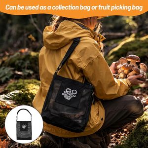 Bolsa de malla para recolección de frutas y hongos, bolsa de cosecha para forrajeo al aire libre - Product Image 5
