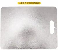 Piring Persegi Titanium Dua Sisi Anti Bakteri Anti Jamur Ramah Lingkungan Food Grade Tidak Beracun Tebal 2mm Aman untuk Mesin Cuci Piring